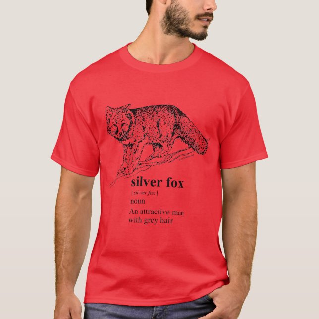 T-SHIRT RENARD ARGENTÉ (Devant)