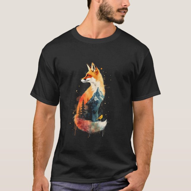 T-shirt Renard Art 1 (Devant)