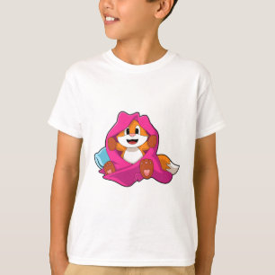 T-shirt Renard avec Coussin et couverture