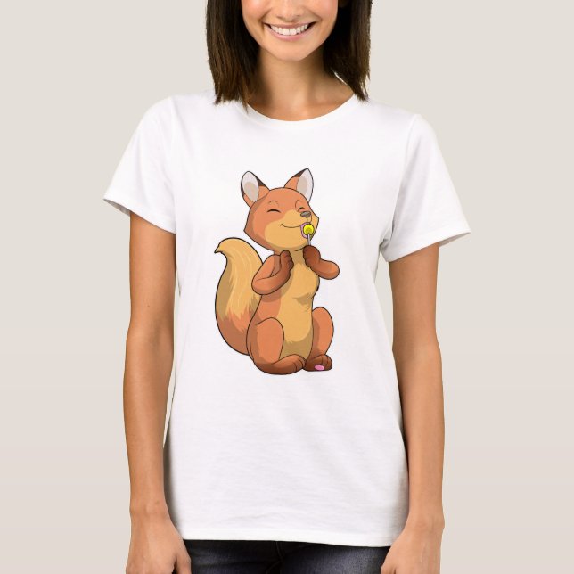T-shirt Renard avec Lollipop (Devant)