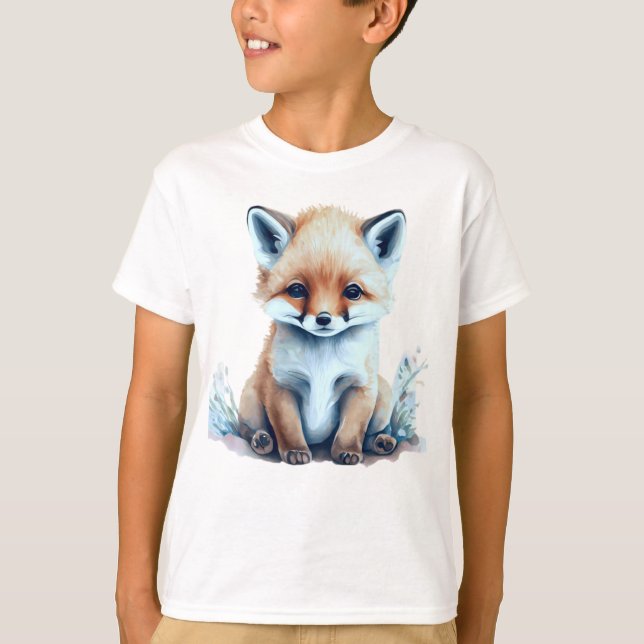 T-shirt Renard bébé adorable (Devant)
