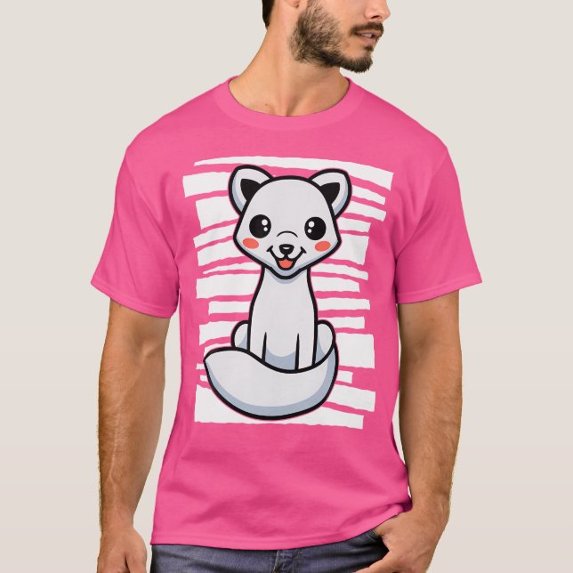 T-shirt Renard blanc (Devant)