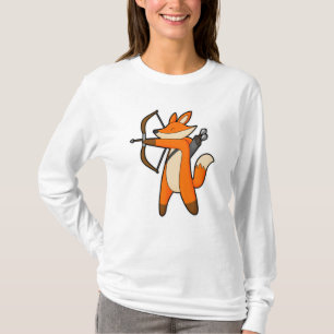 T-shirt Renard comme Archer avec flèche et Bow