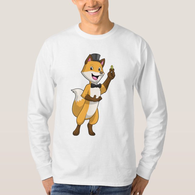 T-shirt Renard comme marié avec alliance (Devant)