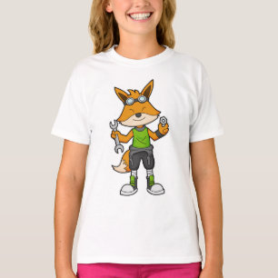 T-shirt Renard comme Mécanique avec clé & noix