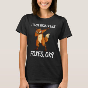 T-shirt Renard cool Pour Hommes Femmes Mammifère Omnivore