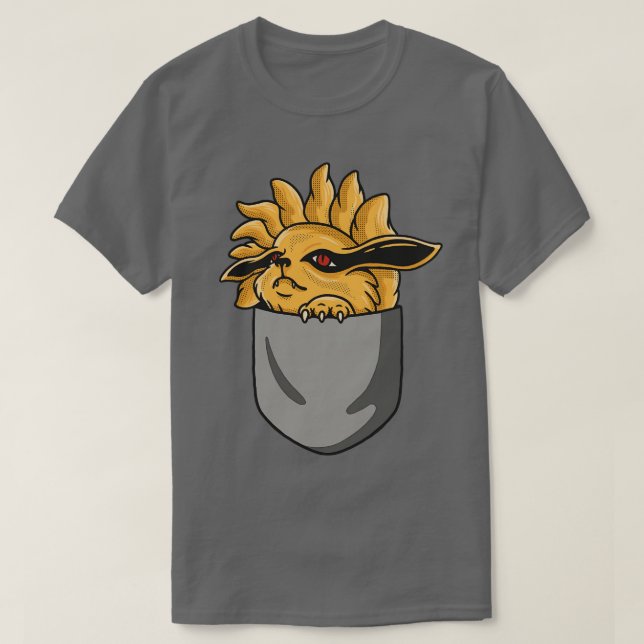 T-shirt renard dans la poche (Design devant)