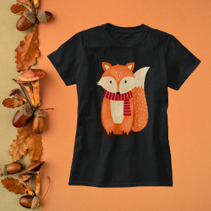 T-shirt Renard d'automne mignon