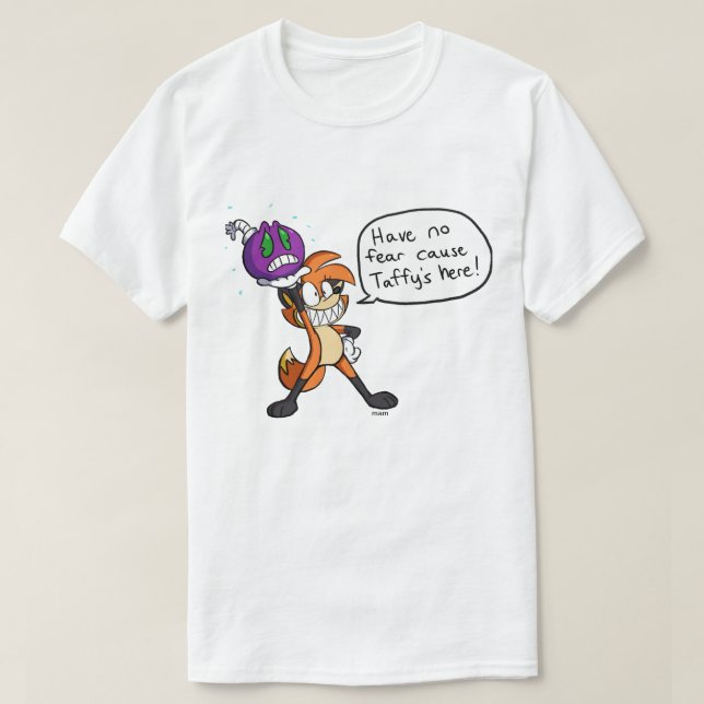 T-shirt Renard de bonbon au caramel (Design devant)