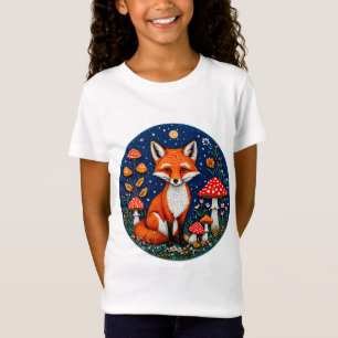 T-Shirt Renard de dessin animé mignon