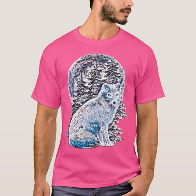 T-shirt Renard de glace arctique (Devant)