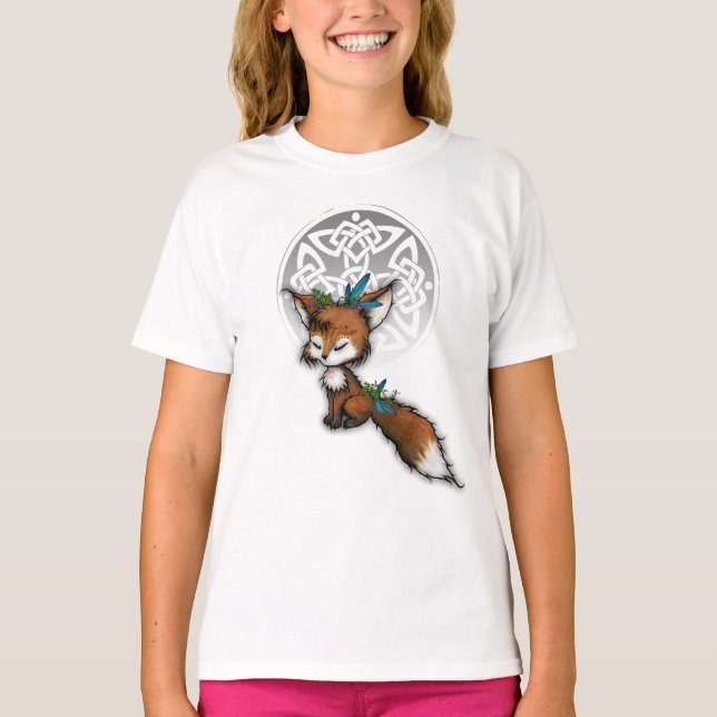 T-shirt Renard de l'esprit celtique (Devant)