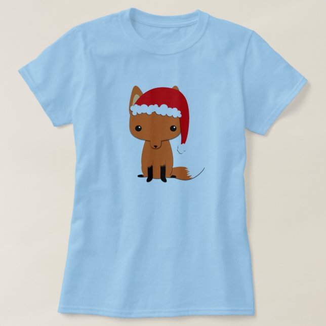 T-shirt Renard de Noël (Design devant)