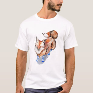 T-shirt Renard en Chaussettes