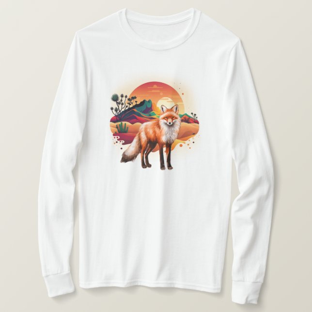 T-shirt Renard en hiver (Design devant)