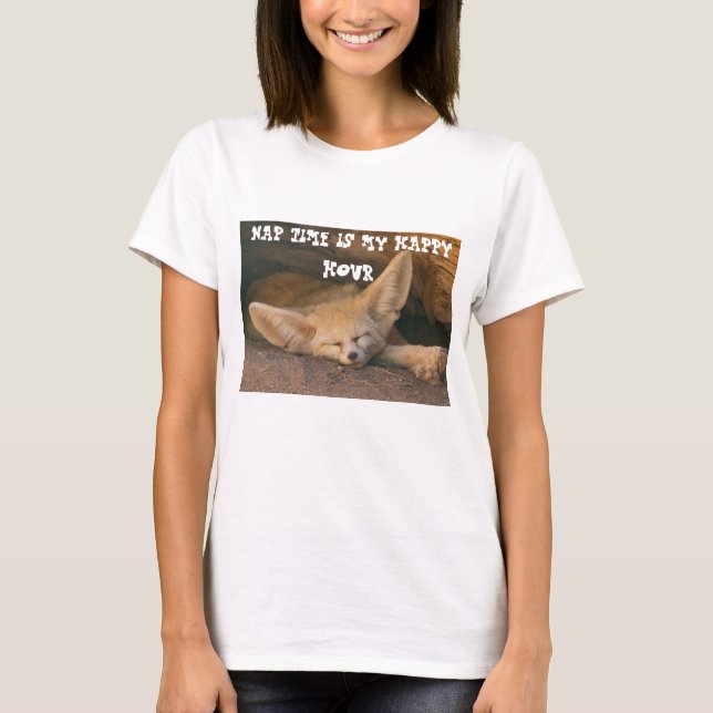 T-shirt Renard endormi Bonne heure (Devant)