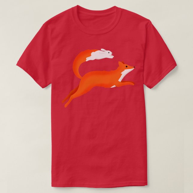 T-shirt Renard et lapin (Design devant)