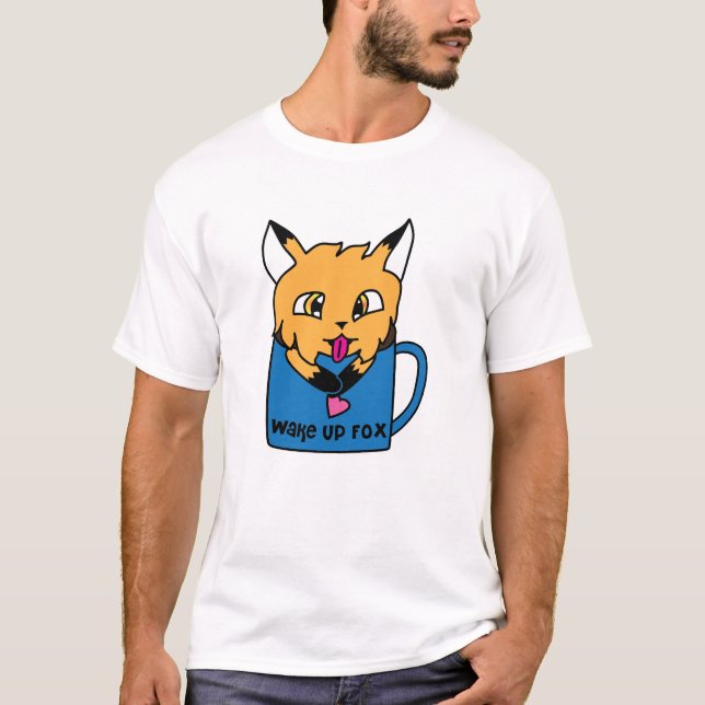 T-shirt Renard et Tasse (Devant)