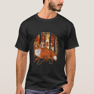 T-shirt Renard faune forestier animal nature renard