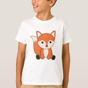 T-shirt Renard Forêt Animaux Renards Renards Orange Kawaii