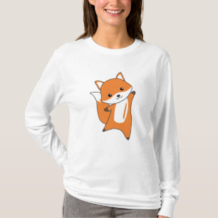 T-shirt Renard Forêt Animaux Renards Renards Orange Kawaii