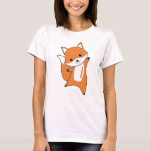 T-shirt Renard Forêt Animaux Renards Renards Orange Kawaii