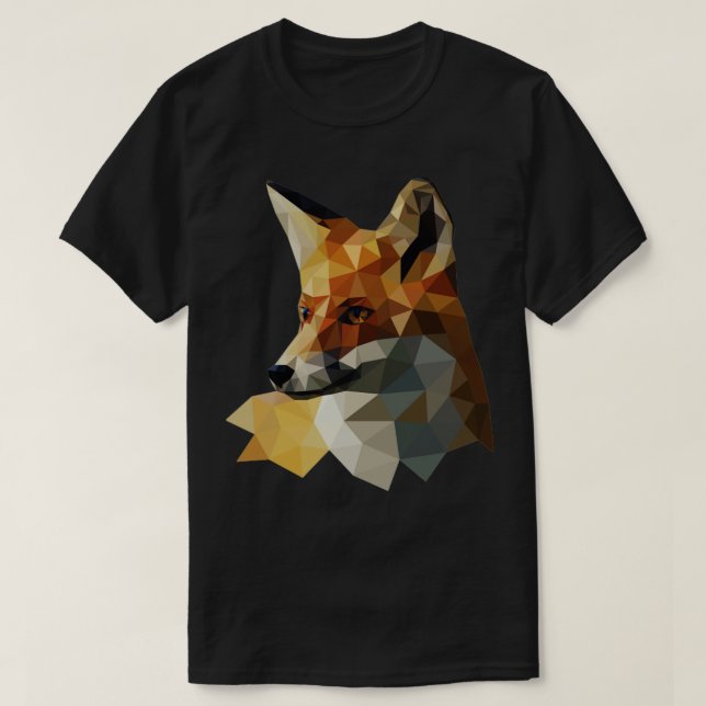 T-shirt Renard géométrique (Design devant)