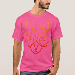 T-shirt Renard géométrique