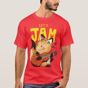 T-shirt Renard guitariste