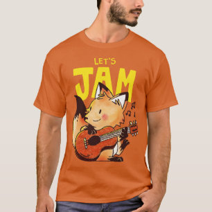 T-shirt Renard guitariste