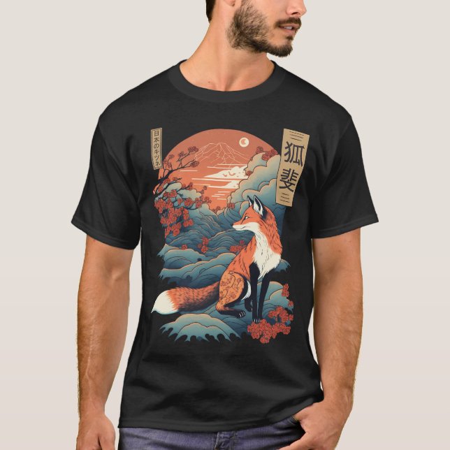 T-shirt Renard japonais 5 (Devant)