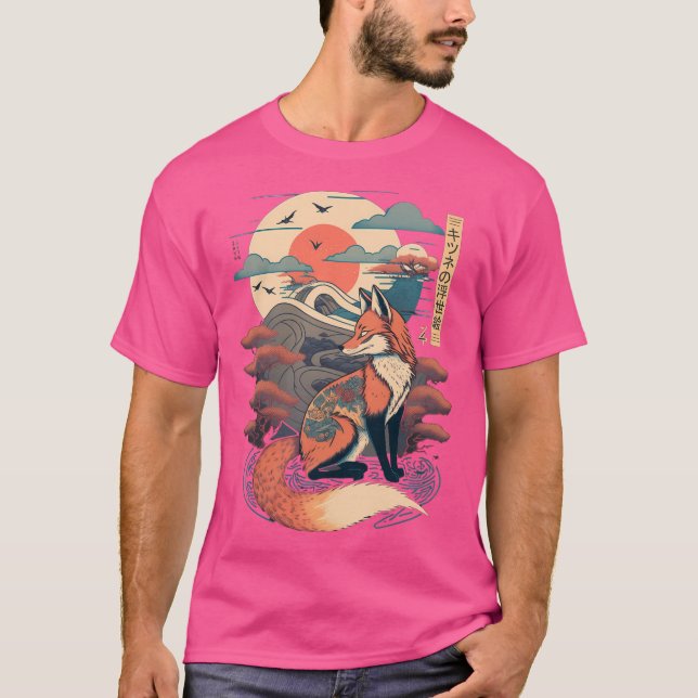 T-shirt Renard japonais 8 (Devant)