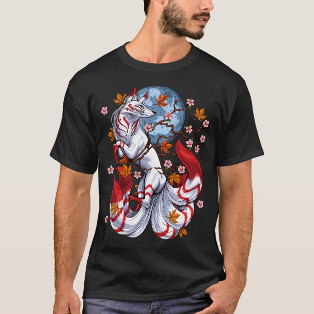 T-shirt Renard Japonais Kitsune (Devant)