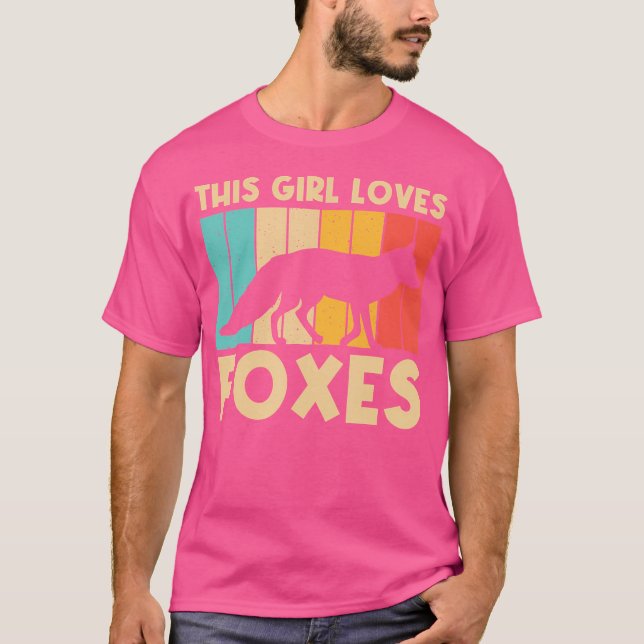 T-shirt Renard mignon pour filles Fennec Fox Lover Forêt a (Devant)