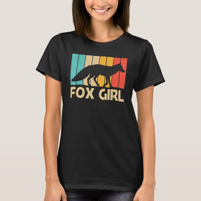 T-shirt Renard mignon pour les filles Fennec Fox Forêt arc (Devant)