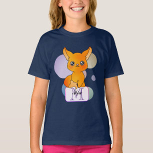 T-shirt Renard mignon Spirit avec Halos Cercle