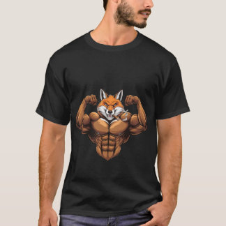 T-shirt Renard Moyenne renard musculaire Fumer renard rena
