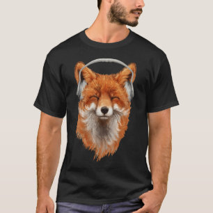 T-shirt Renard musical souriant