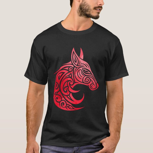 T-shirt Renard nordique celtique (Devant)