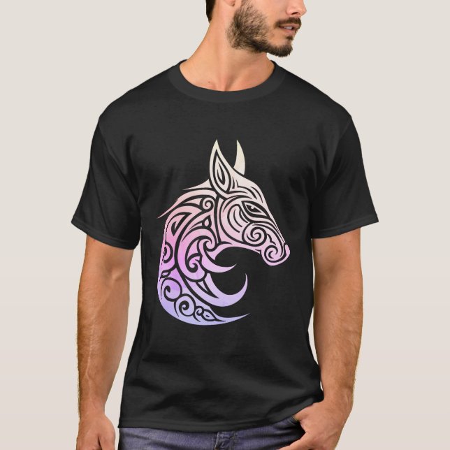 T-shirt Renard nordique d'hiver celtique (Devant)