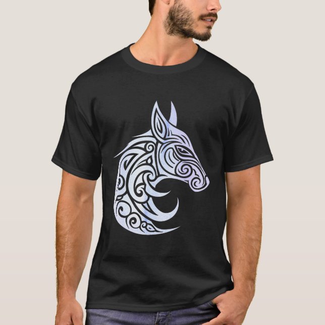 T-shirt Renard nordique d'hiver celtique (Devant)