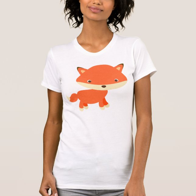 T-shirt Renard orange doux (Devant)