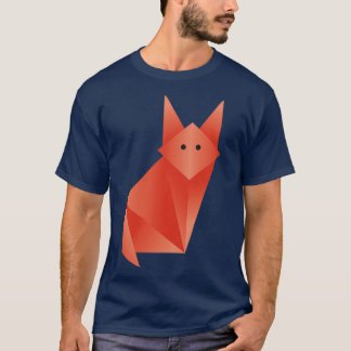 T-shirt renard origami art japonais