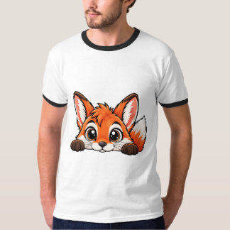 T-shirt Renard Peekaboo Adorable