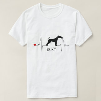 T-shirt Renard personnalisé Terrier Aimer Mon Chien Coeur