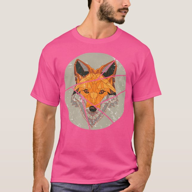 T-shirt Renard polygonal (Devant)