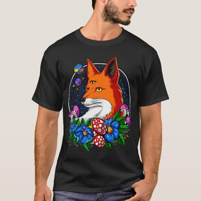 T-shirt Renard Psychedélique (Devant)