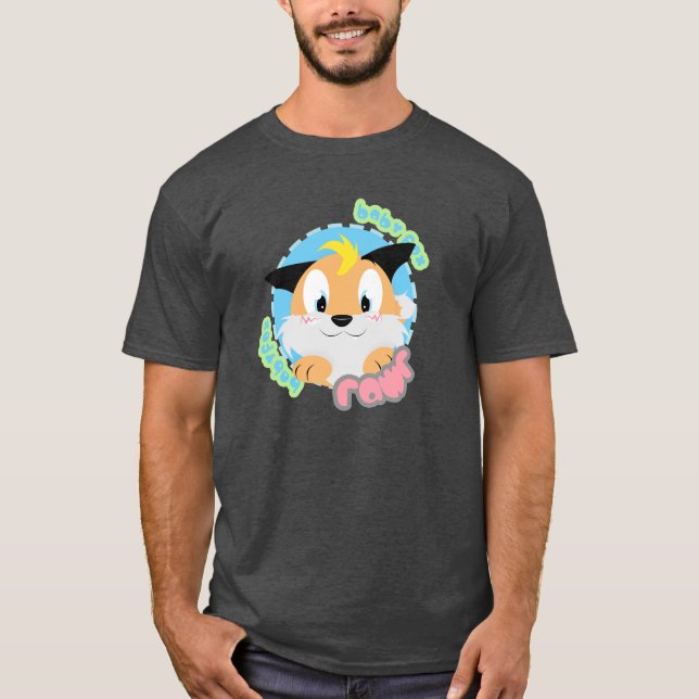 T-shirt Renard Rawr de bébé (Devant)