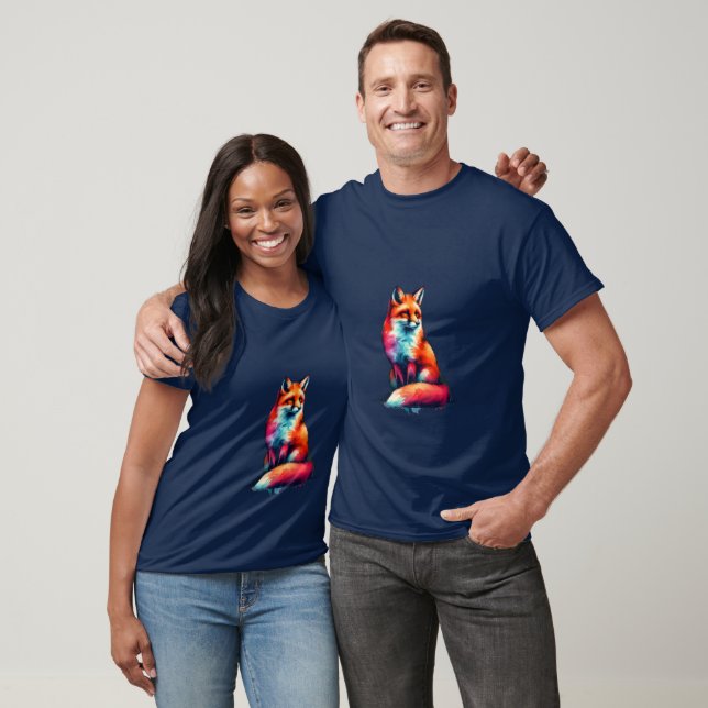 T-shirt renard rouge (Unisexe)