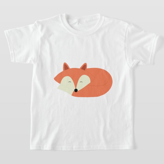 T-shirt Renard rouge endormi (Poser)